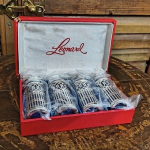 Vintage Leonard set of 4 Art Deco Salt & Pepper Shakers